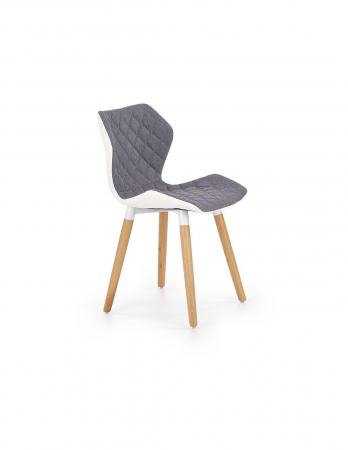 Scaune living - Scaun living tapitat HM K277 alb - gri