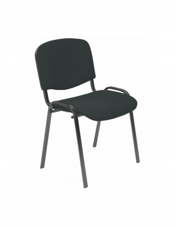 Scaune vizitator - Scaun vizitator HM ISO negru cu cadru metalic