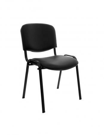 Scaune vizitator - Scaun vizitator Taurus negru cu cadru metalic