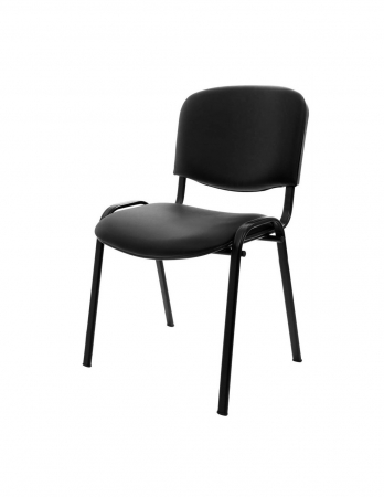 Scaun vizitator Taurus negru cu cadru metalic [1]