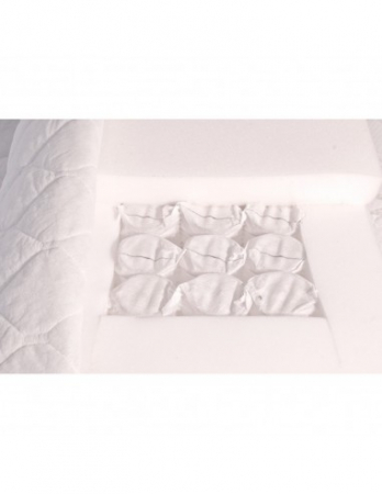 Set Avantaj Saltea Marte Pocket One 180x200 cu Perne, Husa si Pilota pe Pat Portocaliu [2]
