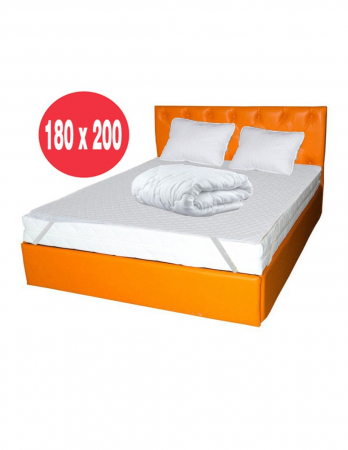 Saltele superortopedice - Set confort pat 180x200 cu saltea Pluto, perne, husa si pilota