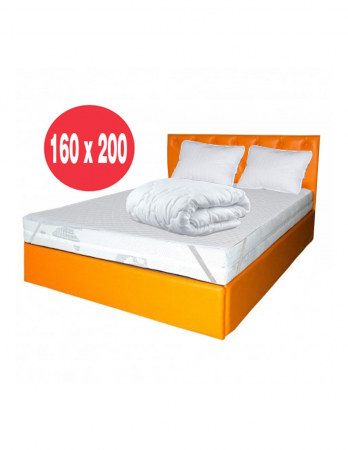 Saltele memory - Set Avantaj saltea Saturn Memory Plus 160x200 plus 2 perne 50 x70 plus Husa hipoalergenica plus Pilota microfibra iarna 180x200