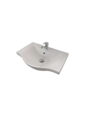 Set mobilier baie GN1531 alb cu lavoar 55 cm și oglindă GN0201 cu dulăpior [4]