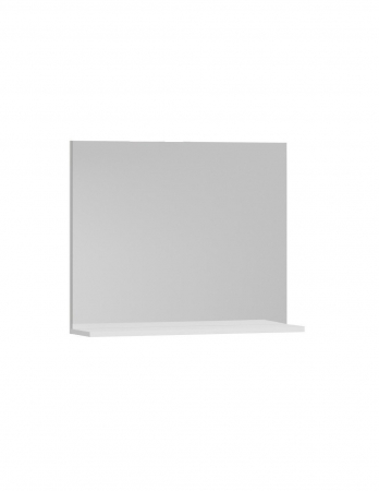 Set mobilier baie suspendat alb cu lavoar ceramic si oglinda [3]
