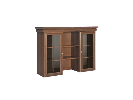 Set comoda living VM3 si vitrina VMN4 din lemn masiv cu usi vitrate si sertare [2]