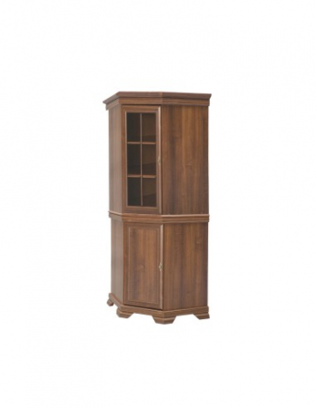 Set mobilier colț VMN1 + VMNN1 cu vitrină și comodă maro [1]