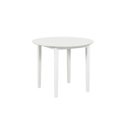 Set masă rotundă Sophia 90 cm + 4 scaune Houston, alb [3]