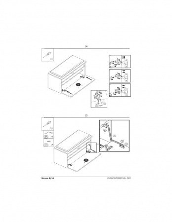 Set mobilier hol cu cuier, oglinda si bancă pantofar stejar wotan [9]