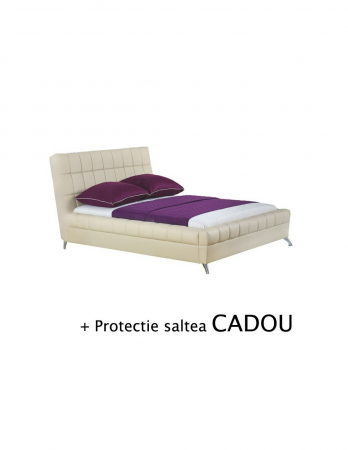 Set Pat HM Bonita bej + Saltea Neptun Memory Pocket Comfort 160x200 [1]
