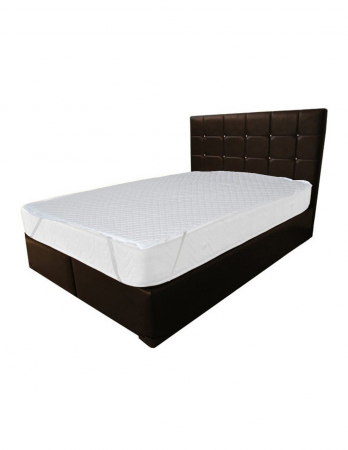 Saltele superortopedice - Set Saltea cu arcuri Dafin 140x200x22 cu husa hipoalergenica pe pat maro