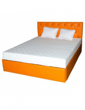 Saltele Spuma SuperComfort - Set saltea Hydra Comfort Flex 180x200 cu perne din microfibra, cadru si tablie portocalii