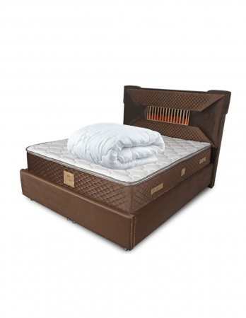 Saltele Drimus DeLuxe - Set Lux Memory Piemond 140x200: Saltea Ortopedică cu Memory Foam și Pilota Iarna Microfibra