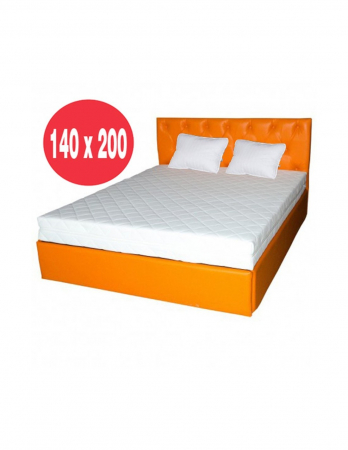Saltele Spuma SuperComfort - Set saltea Mercur Comfort Flex Plus 140x200 cu doua perne, portocaliu