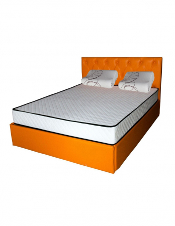Saltele Spuma SuperComfort - Set saltea Pegas Comfort Flex 140x200 cu perne memory ortopedice, cadru portocaliu