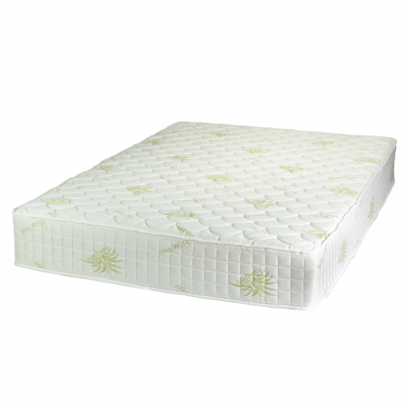 Set Saltea Pocket Spring MILANO 140x190x24 cu 2 Perne Microfibra Alb [1]