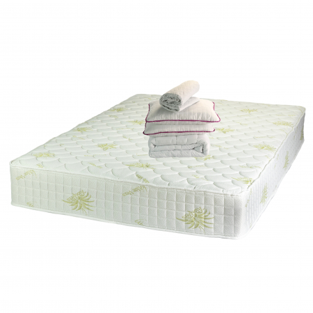 Set saltea Pocket Spring MILANO 140x200 cu perne si pilota