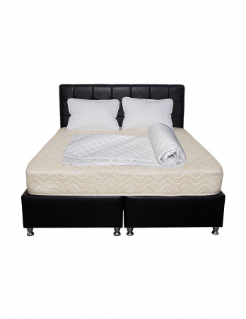 Set Saltea Superortopedica SOFIA 140x200x20 cu perne si husa [1]