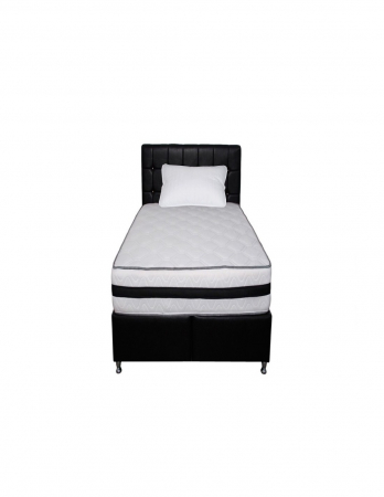 Saltele superortopedice - Set pat complet: Saltea Super Lux Iris 90x200 cu perna microfibra