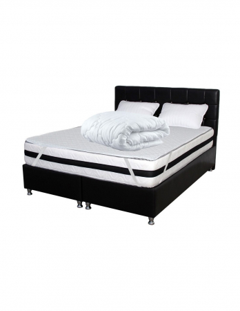 Saltele superortopedice - Set saltea superortopedica Lux Iris 140x200 cu perne, husa si pilota