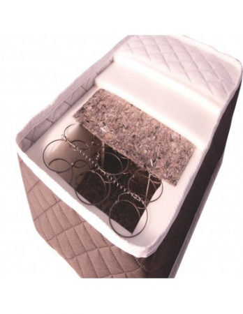 Set pat Lux Luna 140x200 cu saltea superortopedica, perne si pilota [2]
