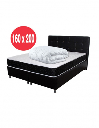 Saltele superortopedice - Set saltea superortopedica Lux Luna 160x200 plus pilota vara microfibra 180x200