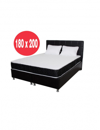 Saltele superortopedice - Set pat superortopedic Lux Luna 180x200 cu saltea si perne