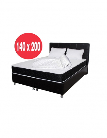 Saltele superortopedice - Set Saltea Superortopedica Lux Praga 140x200 cu 2 perne si husa hipoalergenica