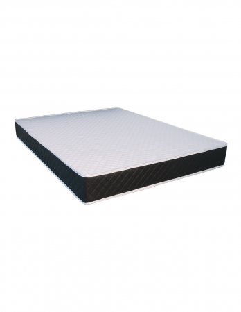 Set pat complet cu saltea superortopedica Lux Praga 160x190 si tăblie neagră capitonată [9]