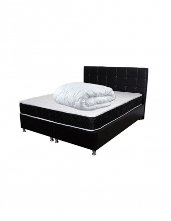 Set pat complet Lux Praga 160x200 cu saltea superortopedica, perne si pilota [8]