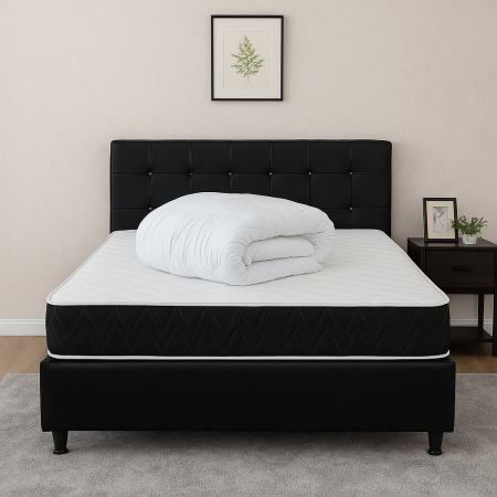 Saltele superortopedice - Set Saltea Superortopedica Lux Praga 180x200 plus Pilota microfibra vara 200x220