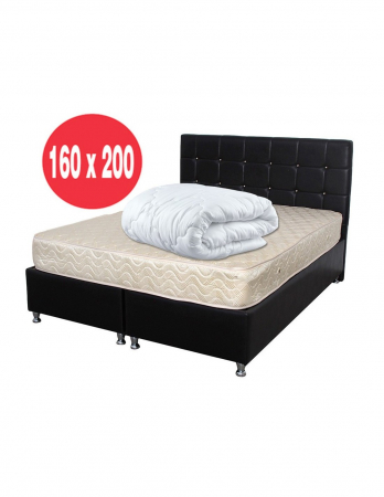Saltele superortopedice - Set Saltea Superortopedica SOFIA 160x200 cu Pilota Microfibra Vara