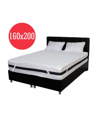 Saltele superortopedice - Set saltea superortopedica 160x200 cu arcuri Bonnell, doua perne microfibra si husa hipoalergenica