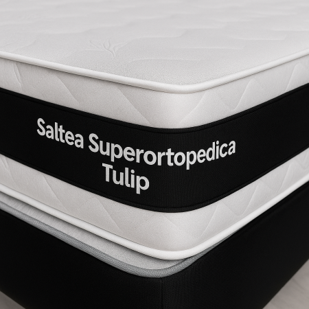 Set Saltea Superortopedica Tulip 180x200x30 cu Pilotă de Vară Microfibră 200x220 [2]