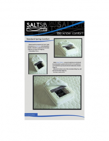 Set saltea Terra Spring Comfort 140x200 plus 2 perne microfibra 50x70 [6]