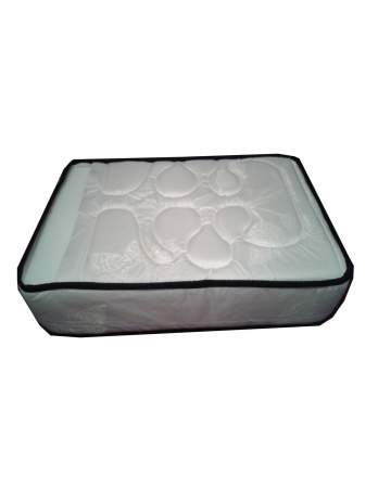 Set Saltea Venus Eco Memory 140x200 cu Husa Hipoalergenica Portocalie [3]