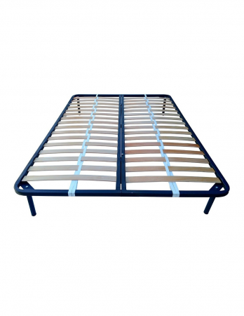 Somiera pat 180x200 cu lamele din fag si cadru metalic negru [1]