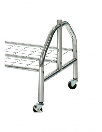 Stender cromat WU 18 cu suport dublu de pantofi si roti [3]