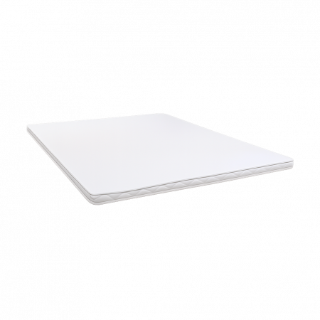 Top saltele - Topper saltea alba 120x190 cm din spuma, cu grosimea de 5 cm