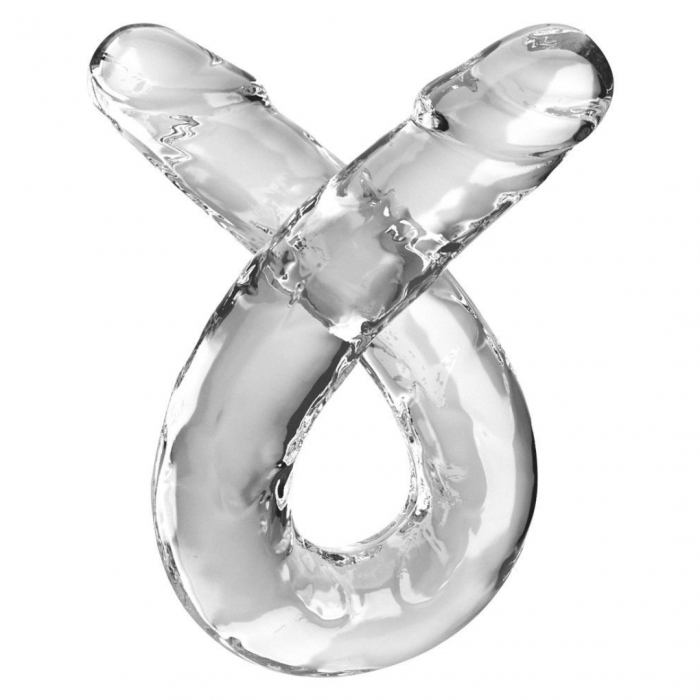 Dildo Dublu Transparent 46cm [2]