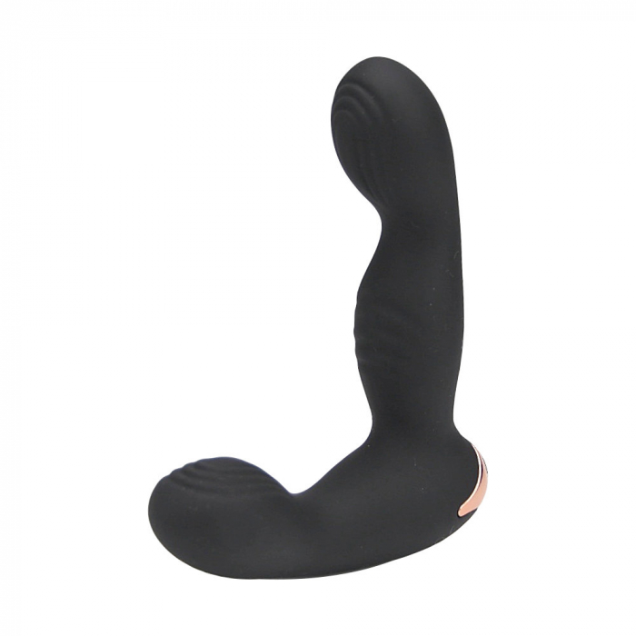 Dop Anal cu Vibratii cu Stimulare Prostata 10cm Negru [7]