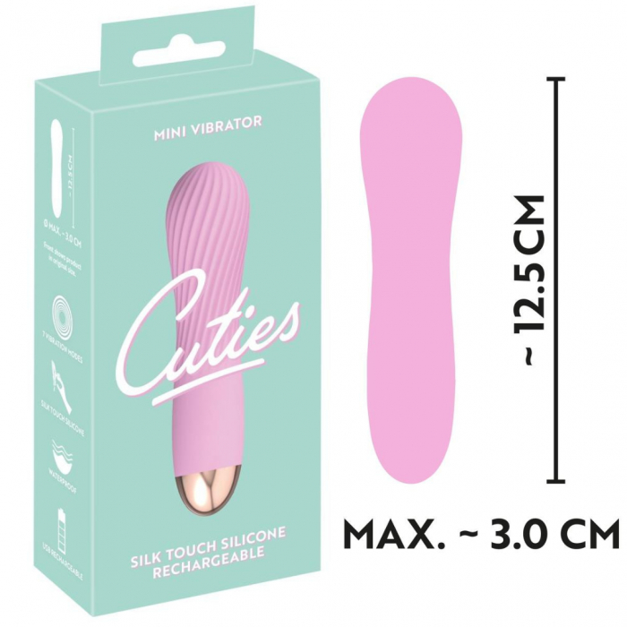 Mini Vibrator, 7 modele de vibratii, Roz [5]