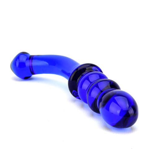 Spectrum Dildo din sticla cu doua capete cu nervuri G-Spot [3]