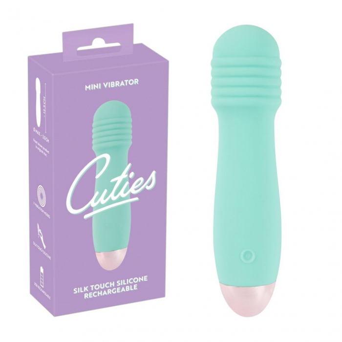 Vibrator Cuties, silicon, verde, rezistent la apa, 7 moduri de vibratie [1]