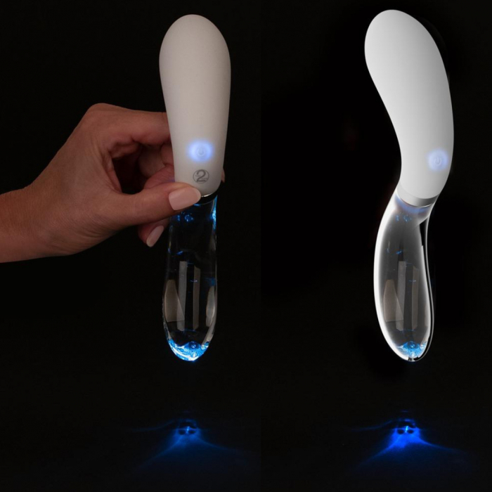 Vibrator LED Curve, 10 moduri de vibratie, reincarcabil, lungime totala 20.5cm, multicolor [2]