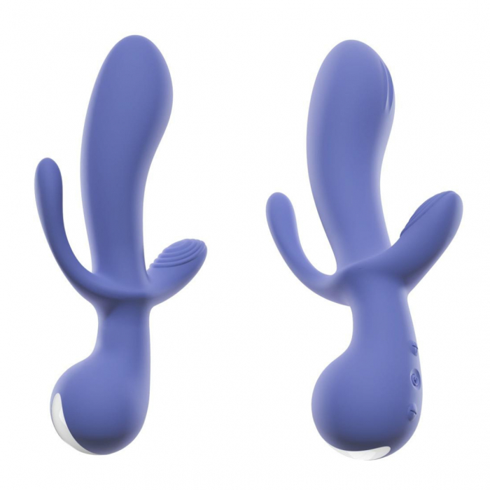 Vibrator Triplu din Silicon Reincarcabil [1]