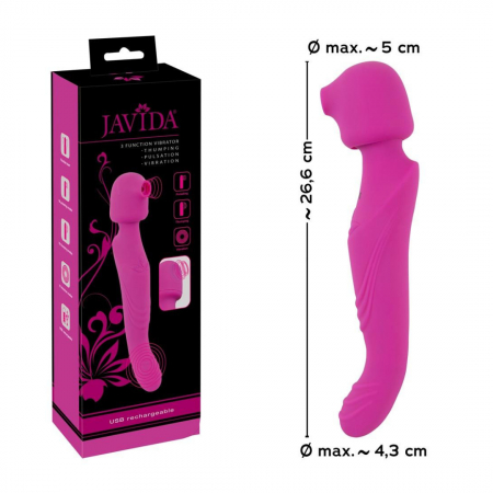 Bagheta Vibratoare, 3 functii, 10 moduri, Roz [4]