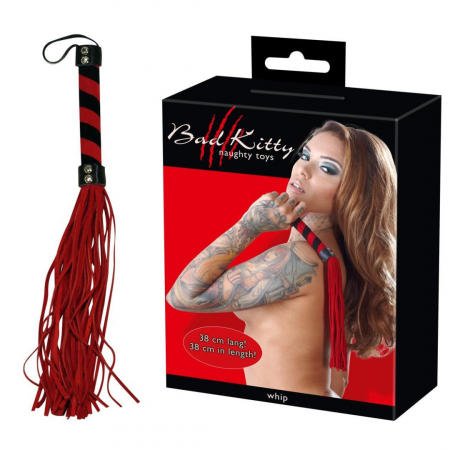 Jucarii Sexuale - Bici Flogger Bad Kitty Rosu