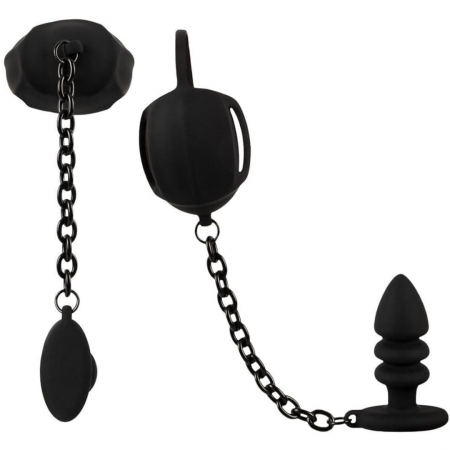 Centura Castitate pentru Testicule cu Dop Anal [1]