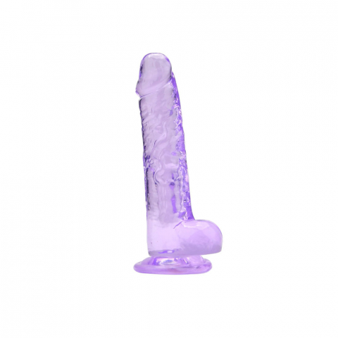 Dildo realist cu testicole 19cm Mov [1]
